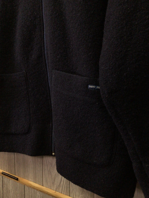 Saint James Jacket Boiled Wool hooded Size Medium